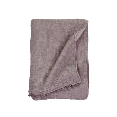 brownish toned crinkle fleece lined throw blanket