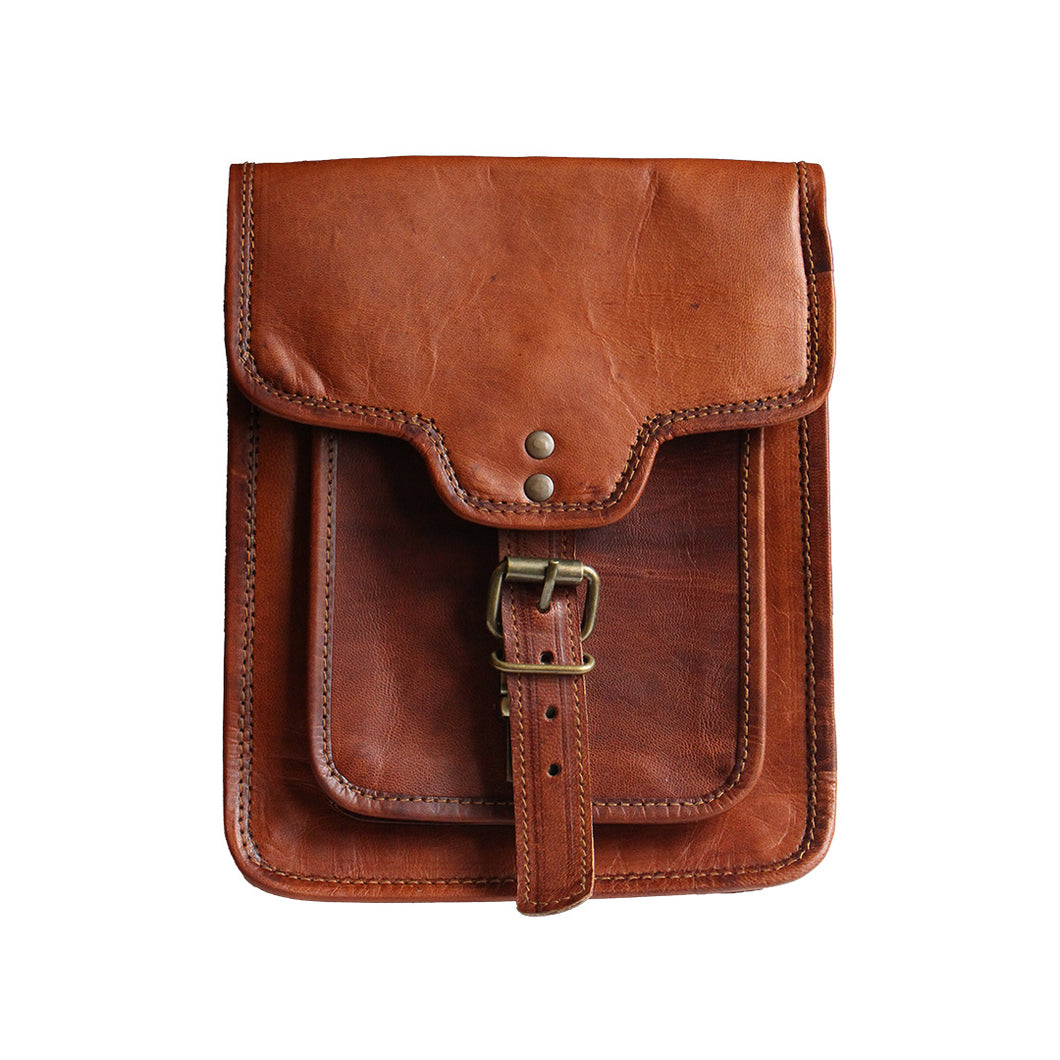 Small Leather Buckle Messenger Bag