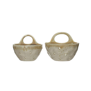 Beige Stoneware Colander 2 Sizes