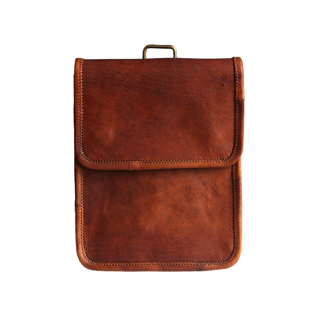 Small Brown Leather Messenger bag