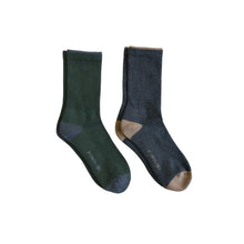 Pokoloko Pima Cotton Socks Forest and Charcoal coloured 2-pack