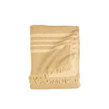 west coast linen gold coloured throw blanket