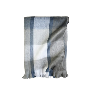 Large Plaid Throw Blanket