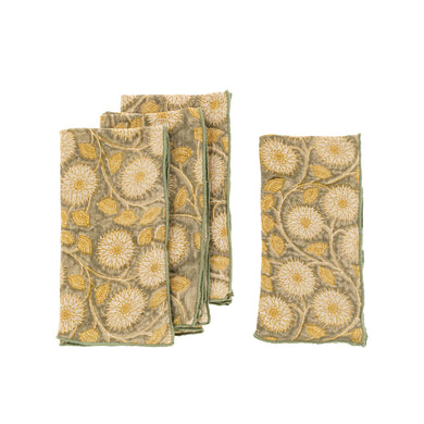 Marigold Block Print Napkins