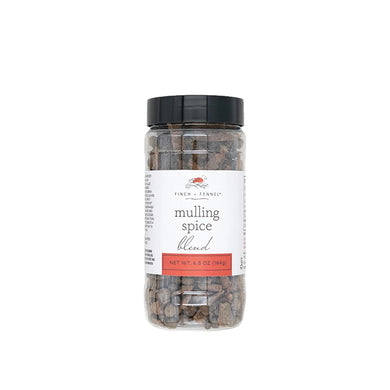 finch + fennel mulling spice blend in a plastic jar