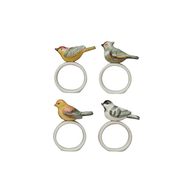 4 Bird Napkin Rings