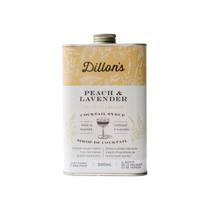 Photo of Dillon's Peach & Lavender cocktail syrup