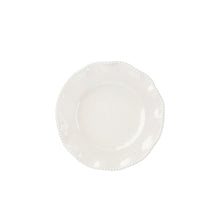 Cream melamine salad plate with dotted edge