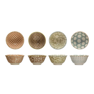 Small Patterned Pinch Pot Bowls