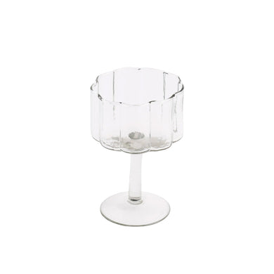 Daisy Wine Glass clear short
