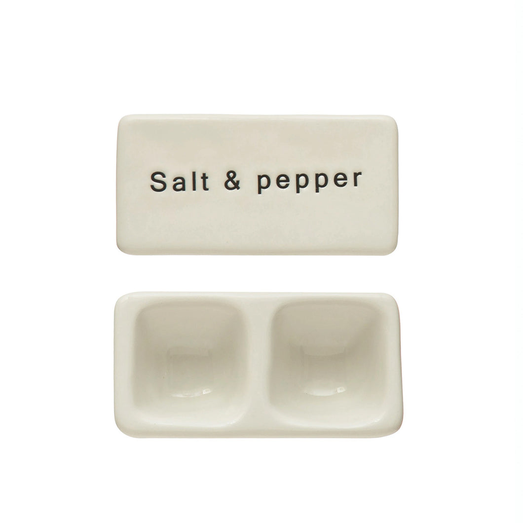 Salt and Pepper Pinch Pot Birds Eye View