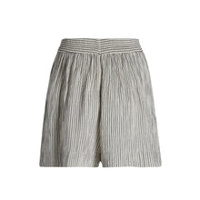 striped crinkle cotton muslin shorts back