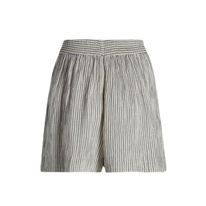 striped crinkle cotton muslin shorts back