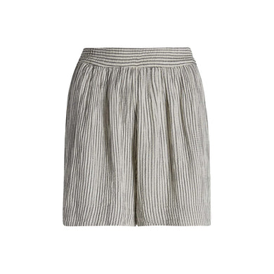 Striped crinkle muslin shorts