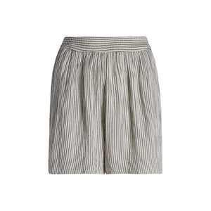 Striped crinkle muslin shorts