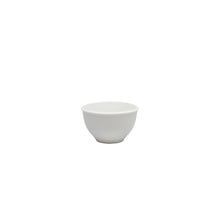 White ceramic bowl on a white background