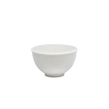 White ceramic bowl on a white background