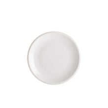 medium white ceramic plate on a white background