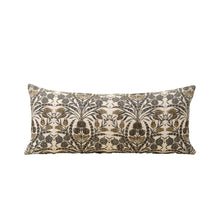 Decorative pillow with floral pattern on a white background
