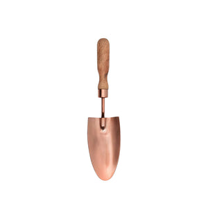 copper trowel with wooden handle