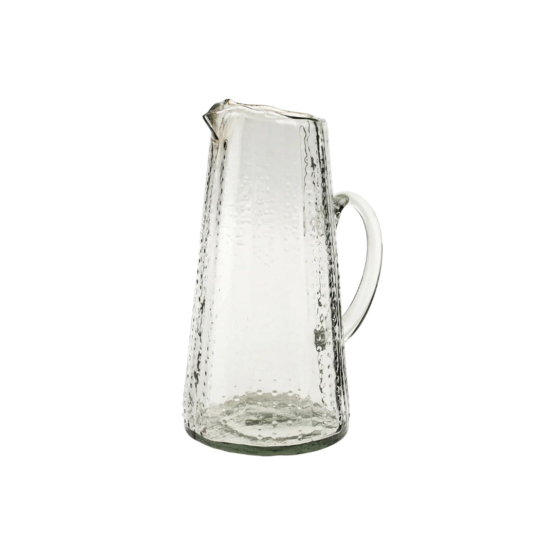 Large Glass Waterfall Pitcher