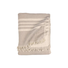 west coast linen sand coloured throw blanket
