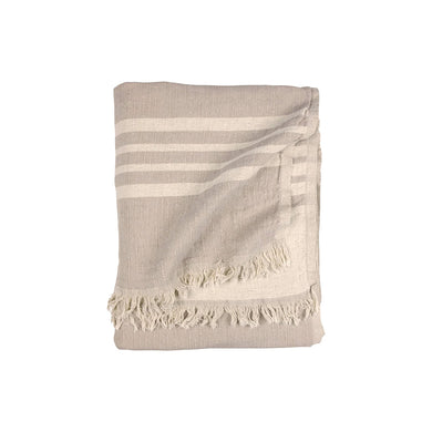 west coast linen sand coloured throw blanket