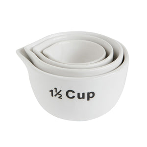 Photo of Creative Co-op's White Stoneware Measuring Cups