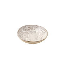 Wildflower mini stoneware dish off-white with a floral pattern